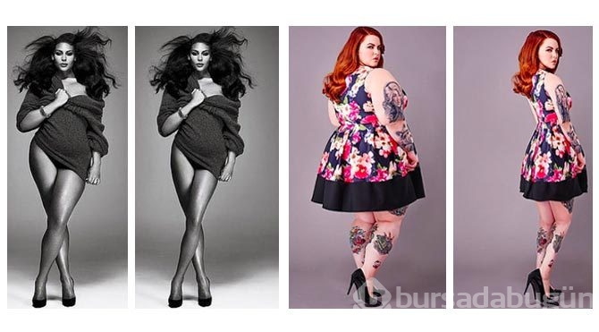 Photoshop uygulamasıyla şişman kadınları zayıflattılar...