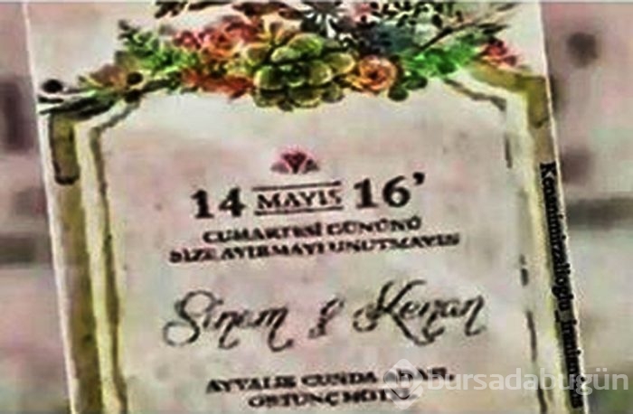 Düğün davetiyeleri ortaya çıktı
