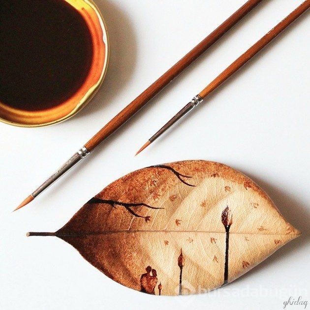 Bir fincan kahveyle sanat eserleri yaratan sanatçıdan 18 fotoğraf
