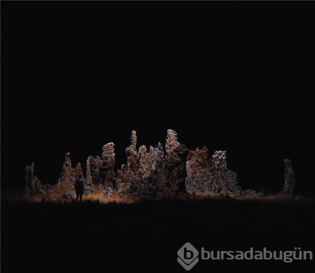 Drone ile çekilmiş gece fotoğrafları