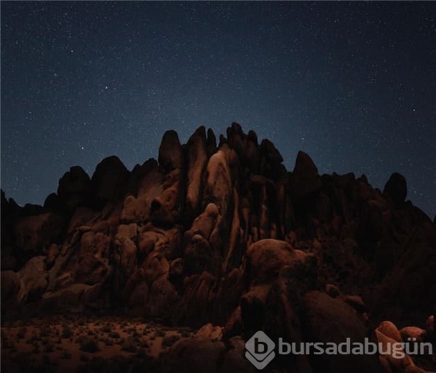 Drone ile çekilmiş gece fotoğrafları