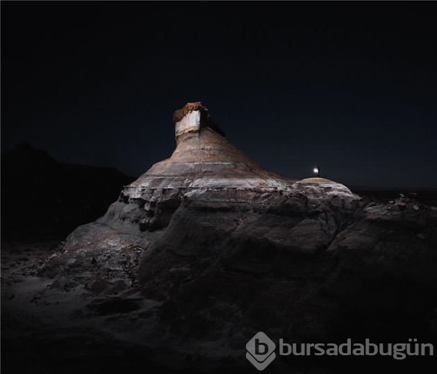 Drone ile çekilmiş gece fotoğrafları