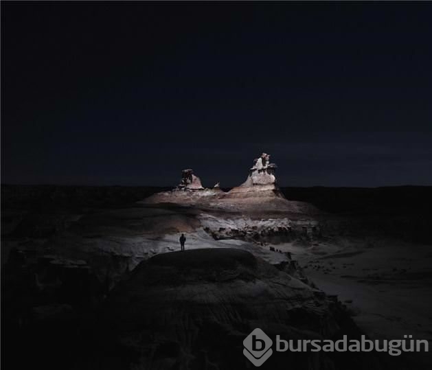 Drone ile çekilmiş gece fotoğrafları
