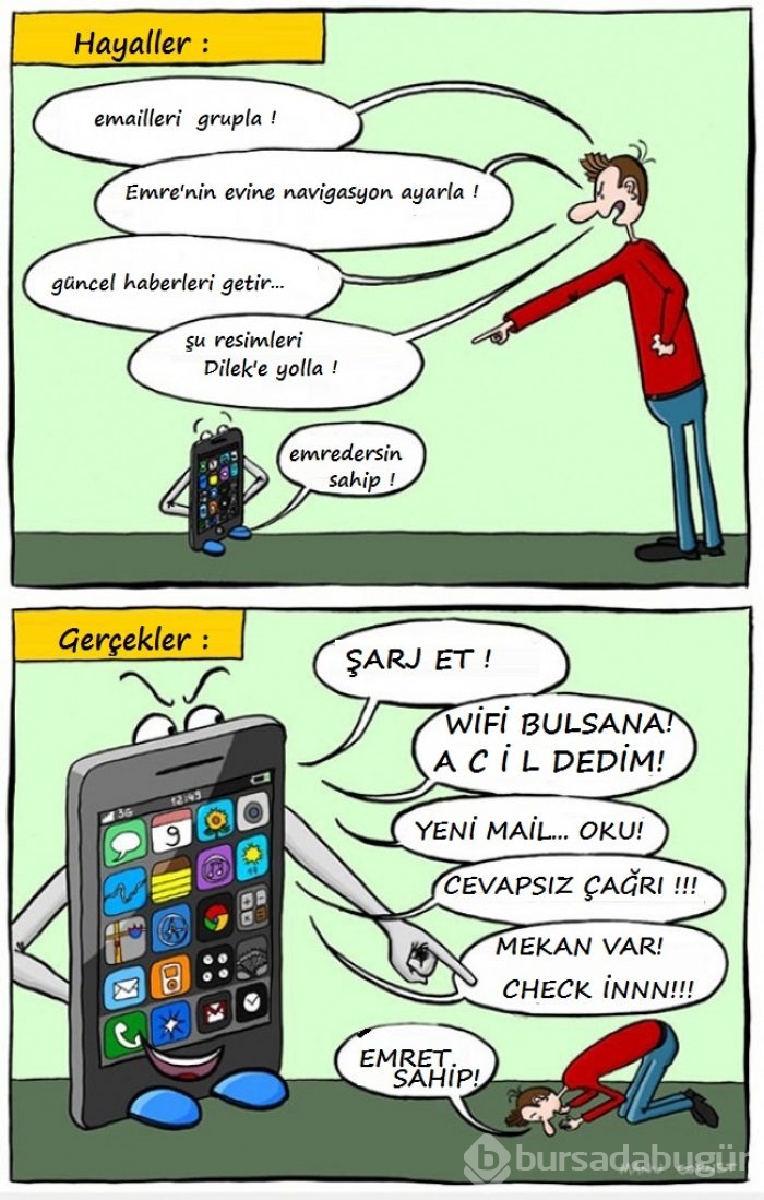 Çizgilerle 'Sosyal Medya Bağımlılığı'