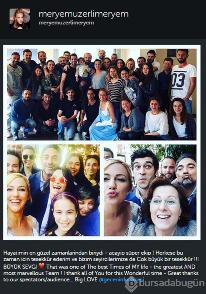 Meryem Uzerli'den duygusal veda