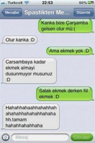 Komik mesajlar