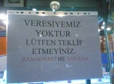 Bu yazıları görenler şaştı kaldı!