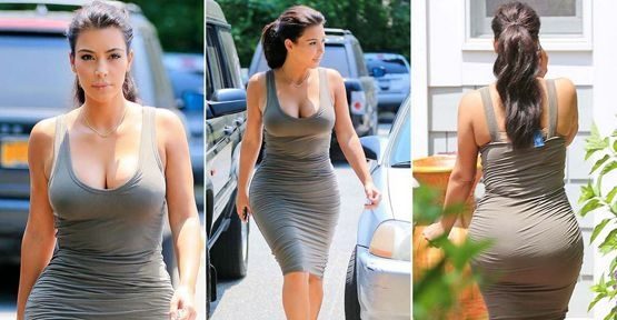 Kim Kardashian ten rengi tulum giyerse...