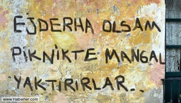 Yurdum insanından efsane duvar yazıları
