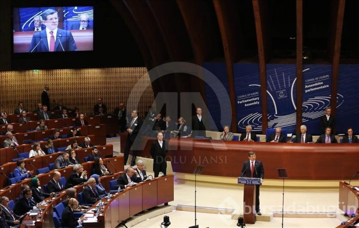 Başbakan Davutoğlu Strazburg'da