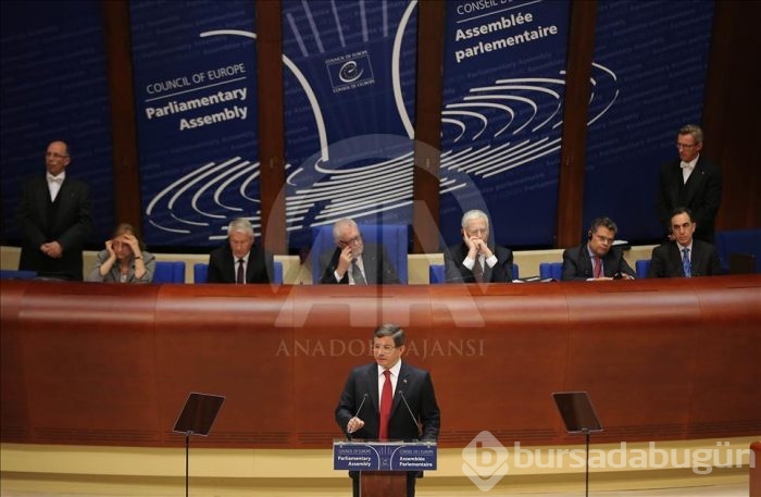 Başbakan Davutoğlu Strazburg'da