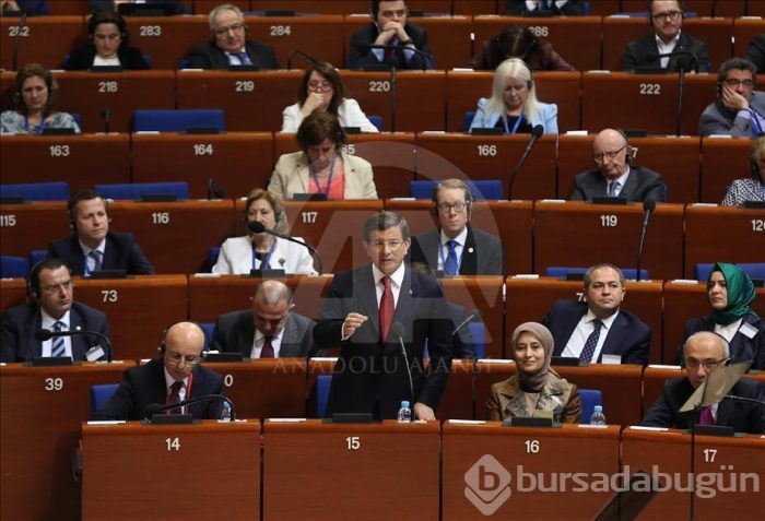 Başbakan Davutoğlu Strazburg'da