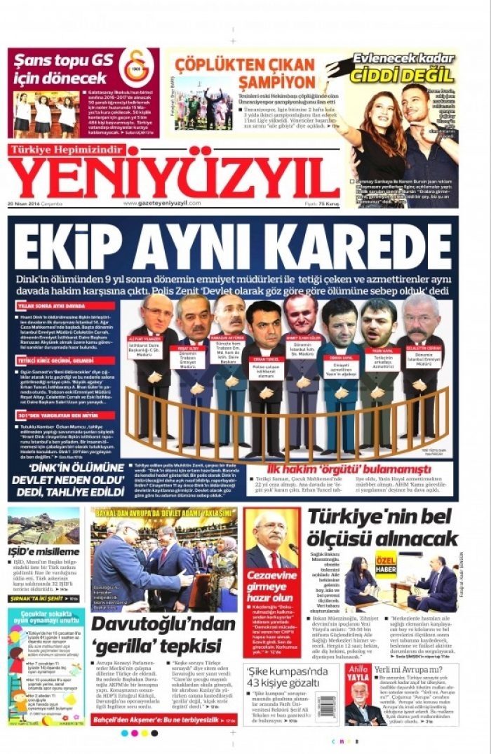20 Nisan gazete manşetleri