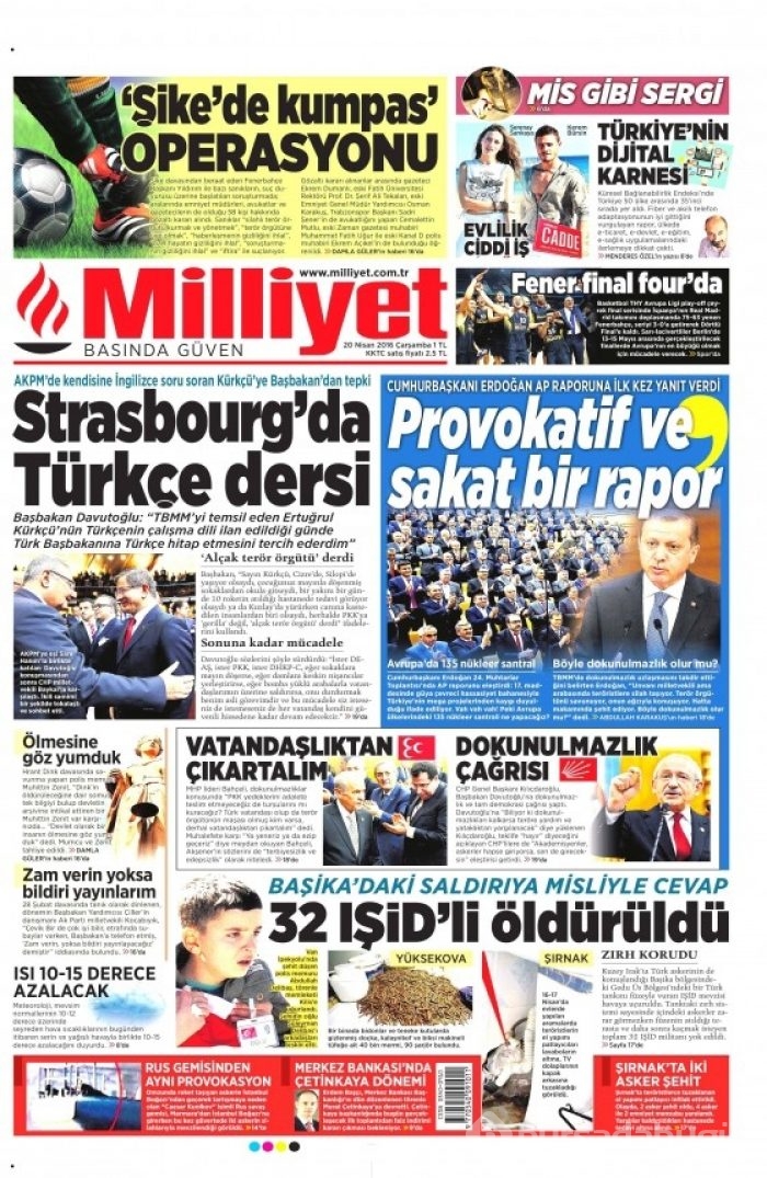 20 Nisan gazete manşetleri