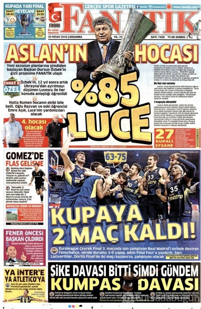 20 Nisan gazete manşetleri