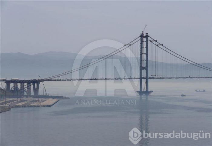 İzmit Körfez Geçişi Asma Köprüsü'nde sona doğru