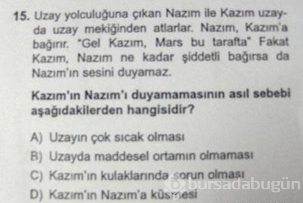 Sınav kağıdına yazılan en komik cevaplar