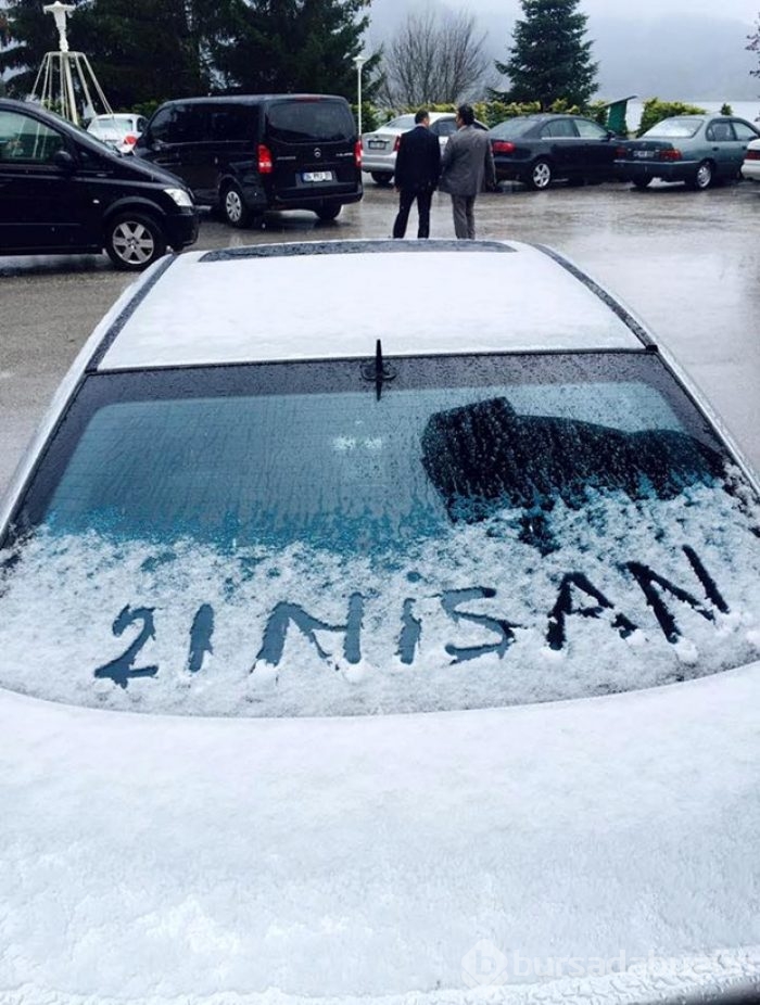 Nisan ayında kar sürprizi

