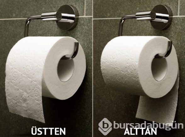 Tuvalet kağıdınızı asma şekliniz tesadüf mü sanıyorsunuz? Çok yanılıyorsunuz!