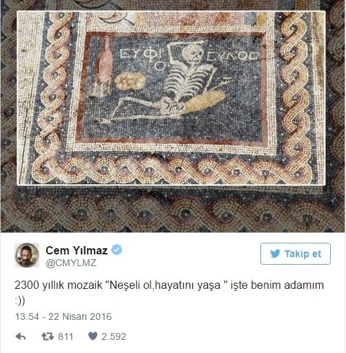 2300 yıl öncesinden yaşamın sırrına dair mozaik bulundu