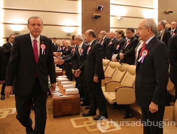 Erdoğan, Kılıçdaroğlu ile tokalaşmadı