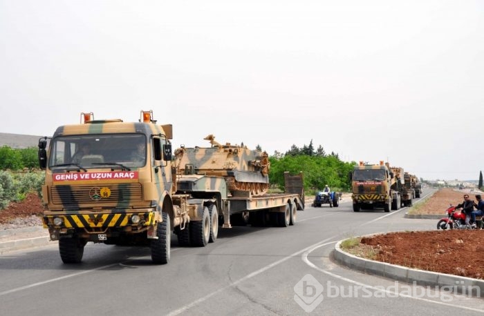 Kilis'e zırhlı araç sevkiyatı