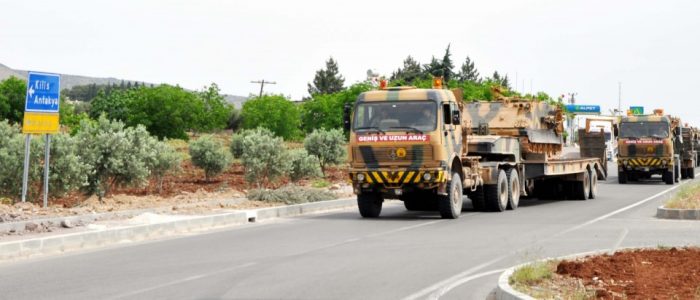 Kilis'e zırhlı araç sevkiyatı