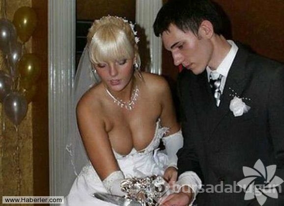 Yok artık dedirten düğün fotoğrafları