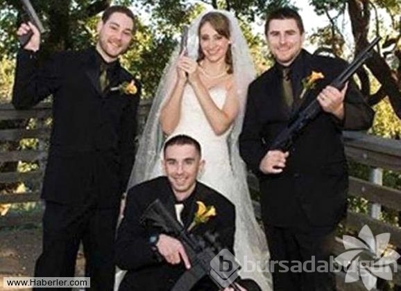 Yok artık dedirten düğün fotoğrafları