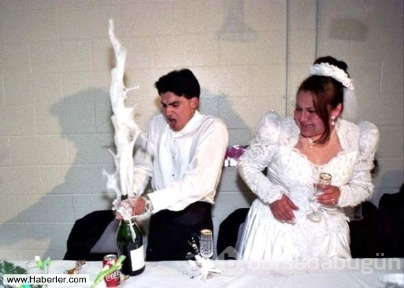 Yok artık dedirten düğün fotoğrafları