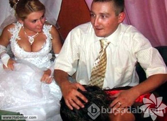 Yok artık dedirten düğün fotoğrafları