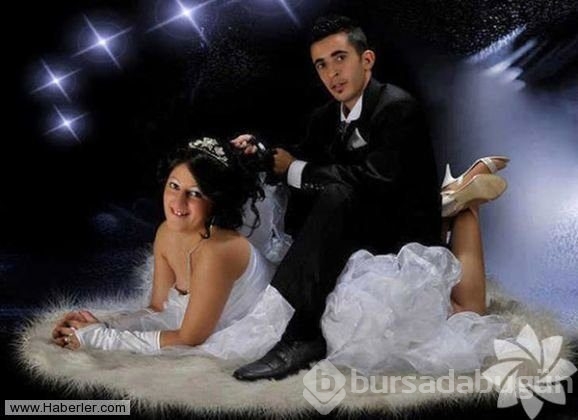 Yok artık dedirten düğün fotoğrafları