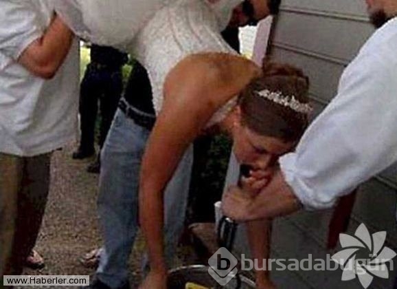Yok artık dedirten düğün fotoğrafları