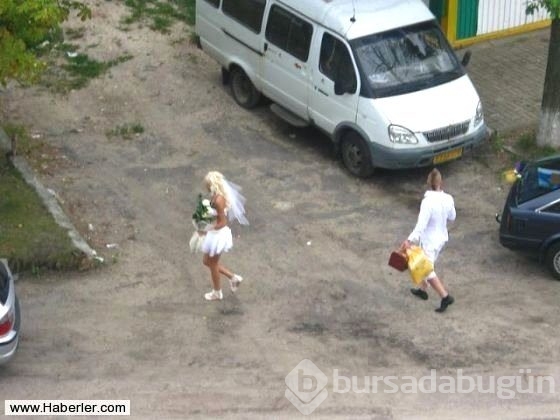 Yok artık dedirten düğün fotoğrafları