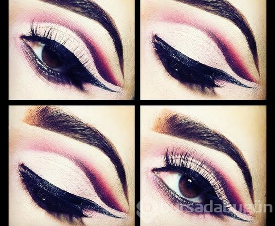 Cut crease makyaj örnekleri