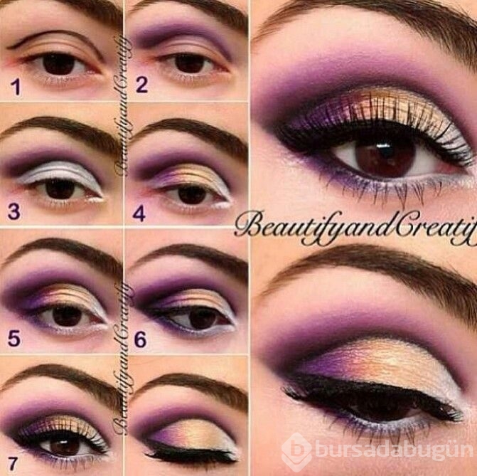 Cut crease makyaj örnekleri