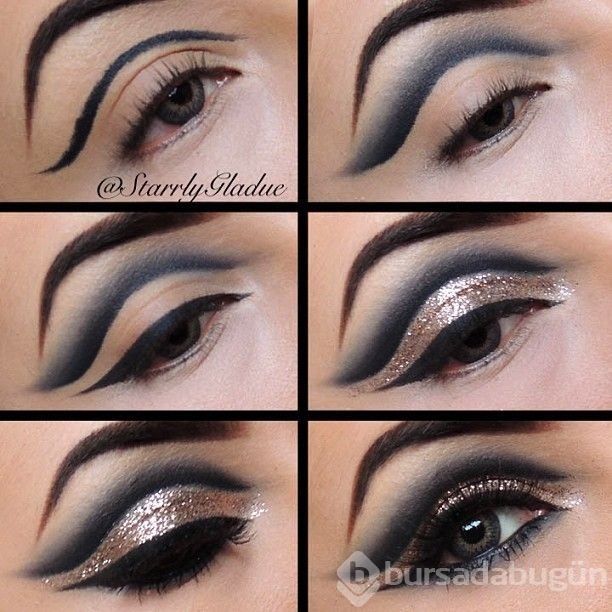 Cut crease makyaj örnekleri