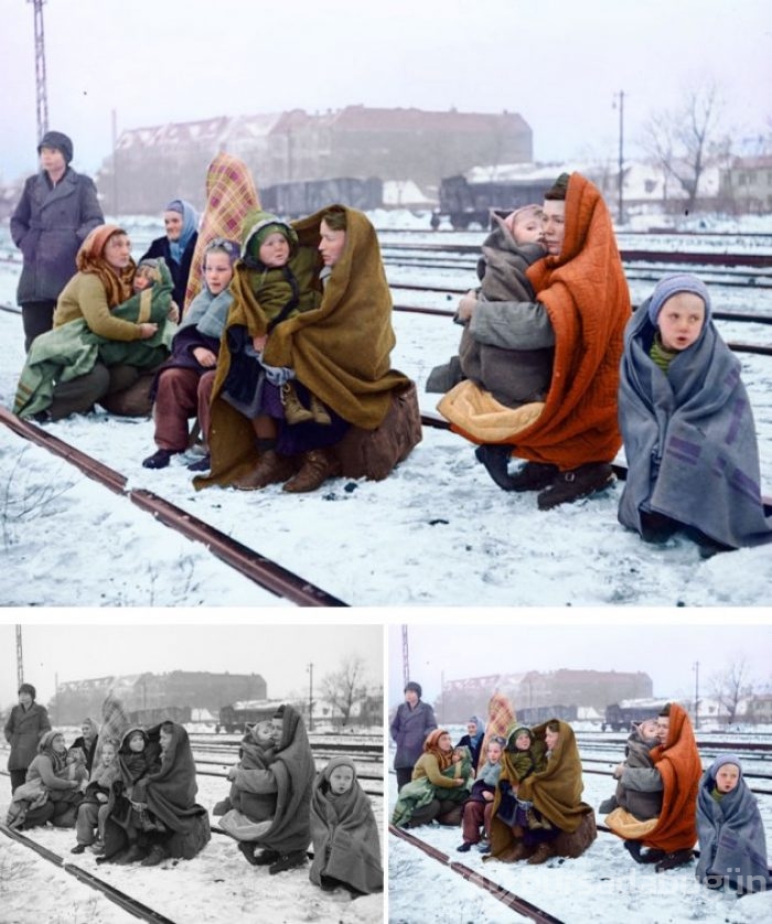 &#8203;Siyah beyaz fotoğraflara yeniden hayat veren sanatçıdan 15 fotoğraf
