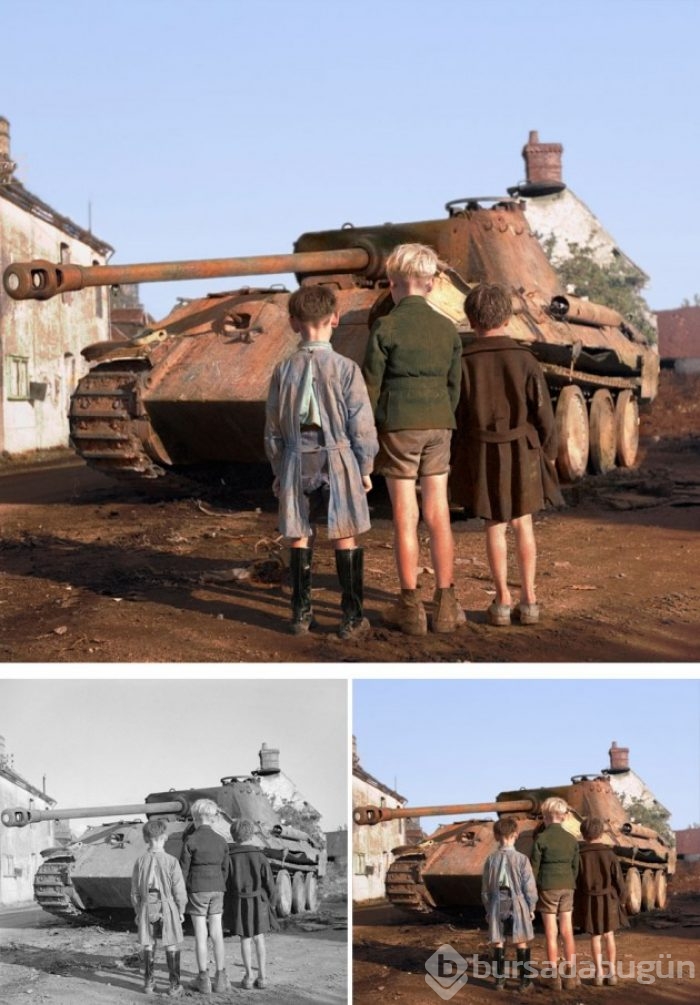 &#8203;Siyah beyaz fotoğraflara yeniden hayat veren sanatçıdan 15 fotoğraf
