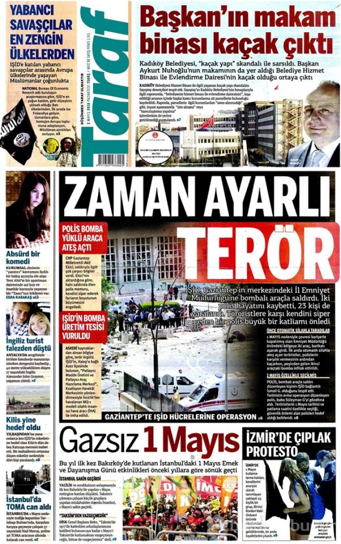 Günün gazete manşetleri - 2 Mayıs 2016