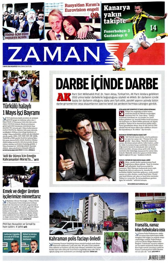 Günün gazete manşetleri - 2 Mayıs 2016