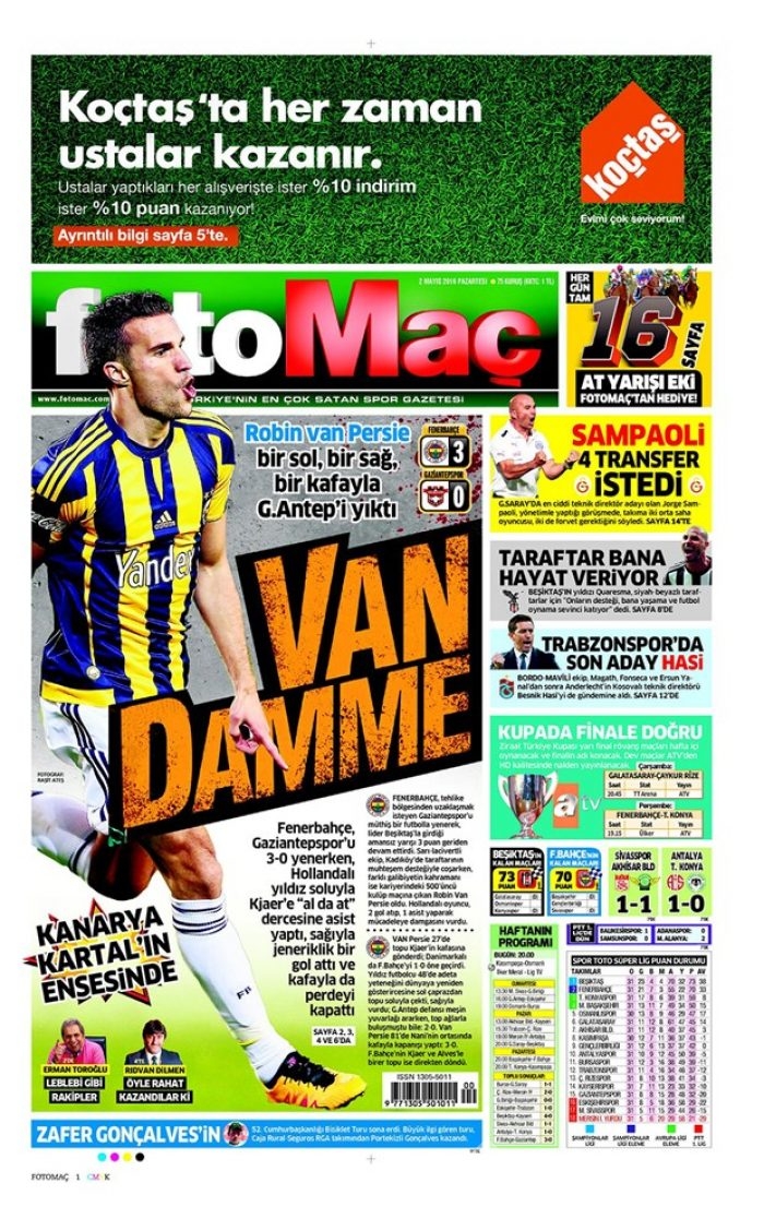 Günün gazete manşetleri - 2 Mayıs 2016