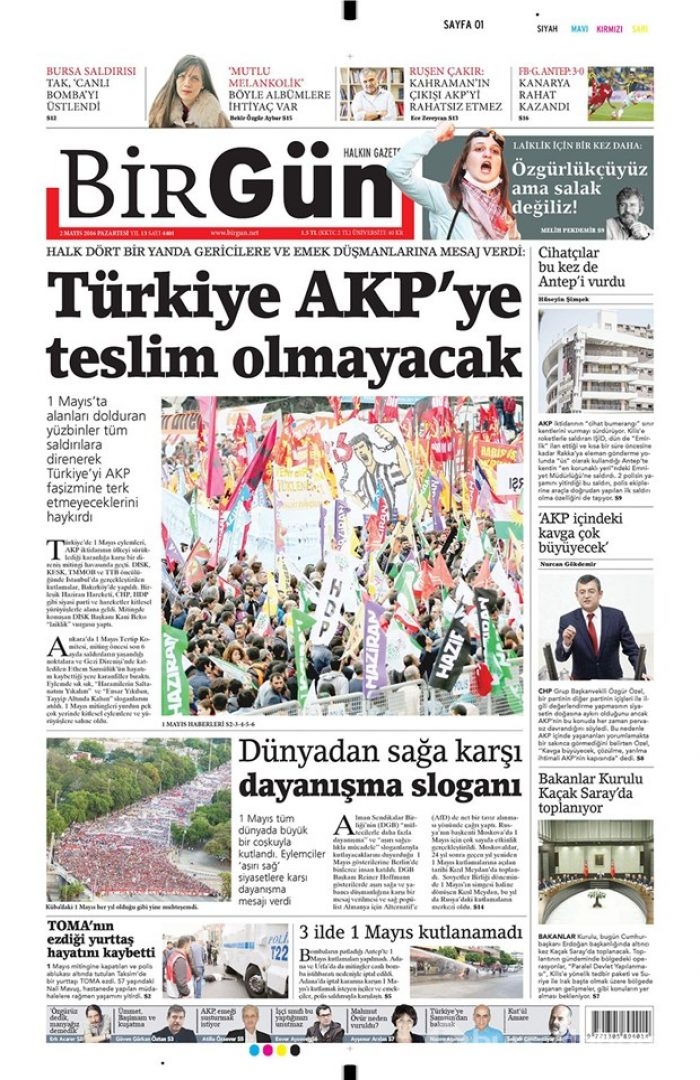 Günün gazete manşetleri - 2 Mayıs 2016