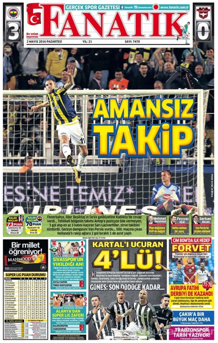 Günün gazete manşetleri - 2 Mayıs 2016