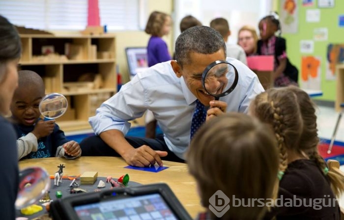 Özel fotoğraflarla Beyaz Saray'da 'Obama'