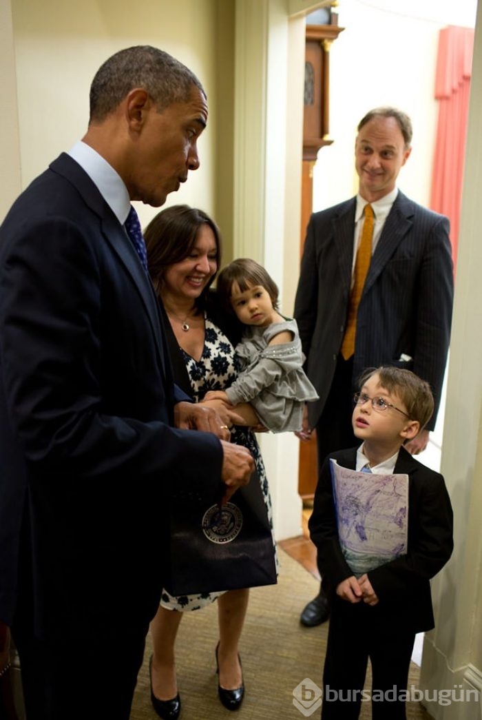 Özel fotoğraflarla Beyaz Saray'da 'Obama'