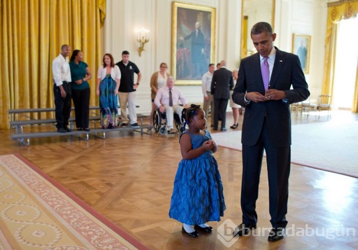 Özel fotoğraflarla Beyaz Saray'da 'Obama'