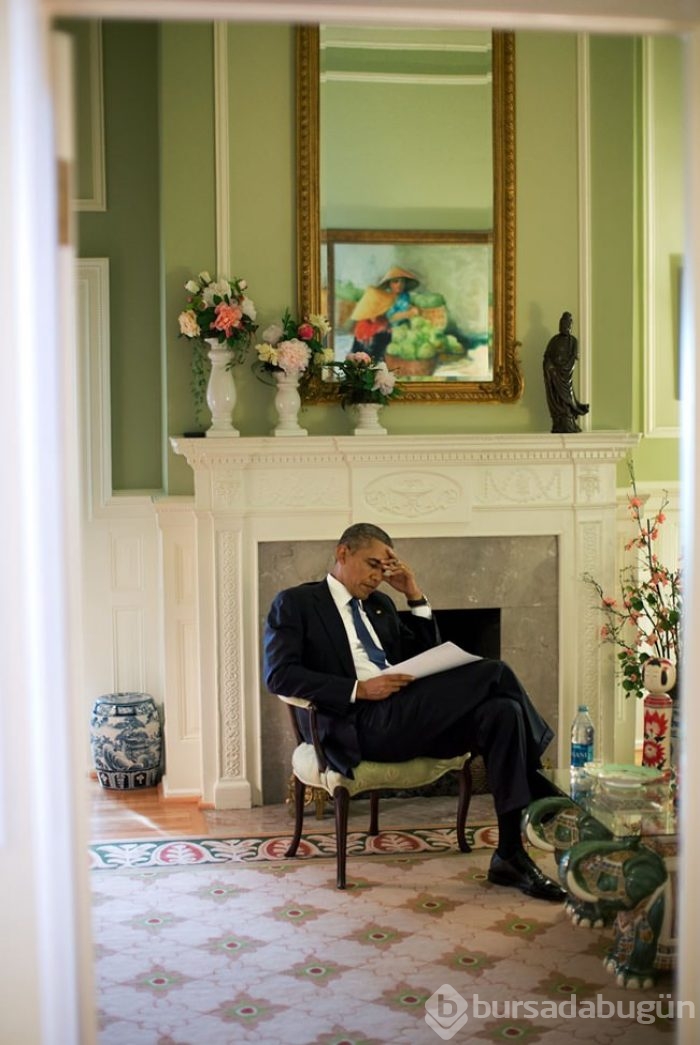 Özel fotoğraflarla Beyaz Saray'da 'Obama'