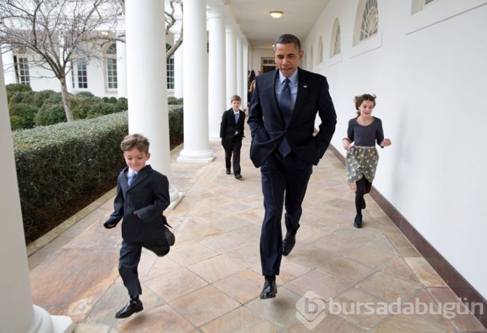 Özel fotoğraflarla Beyaz Saray'da 'Obama'