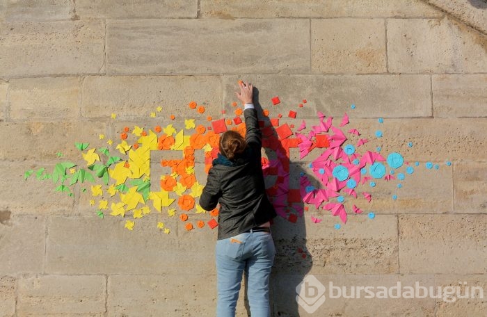 Grafiti ile origami birleşince ortaya bunlar çıktı